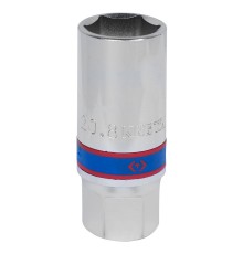 Головка свечная шестигранная 1/2", 21 мм, L = 70 мм, магнитный фиксатор KING TONY 466521C Головка свечная шестигранная 1/2", 21 мм, L = 70 мм, магнитный фиксатор KING TONY 466521C