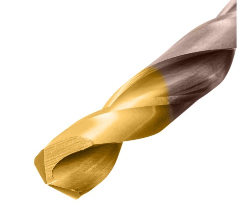Набор сверл по металлу, 1-13 мм, Р6М5К8-TiN, Golden Tip, 25 шт Denzel