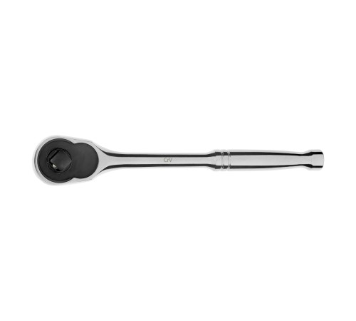 Ключ-трещотка 3/8", CrV, 120 зубьев, цельнометаллический, хром Gross