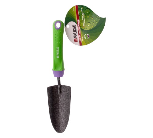 Совок посадочный узкий, 65 х 300 мм, стальной, обрезиненная эргономичная рукоятка, Era, Palisad