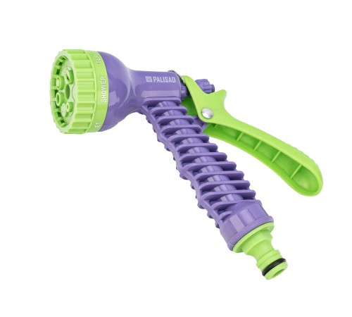 Набор поливочный, шланг 7,5-22,5 м, пистолет 7 реж., с быстросъемным соединителем Palisad Набор поливочный, шланг 7,5-22,5 м, пистолет 7 реж., с быстросъемным соединителем Palisad