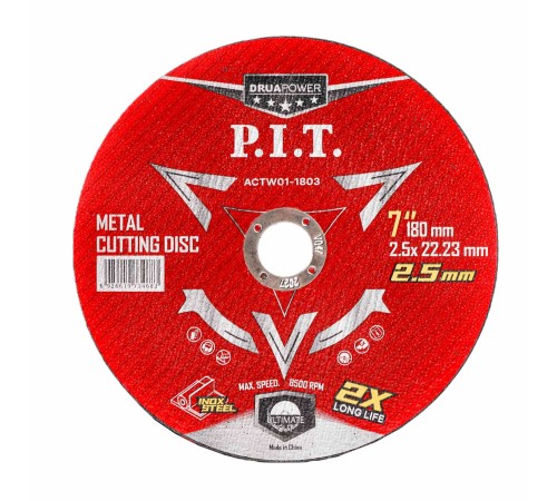 Диск отрезной по металлу P.I.T. ACTW01-1803