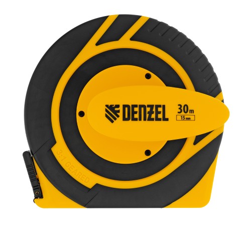 Рулетка геодезическая 30 м х 15 мм, закрытый корпус, фиберглассовая лента Denzel Рулетка геодезическая 30 м х 15 мм, закрытый корпус, фиберглассовая лента Denzel
