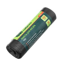 Пакеты для мусора 120 л x 10 шт, пвд, короткий ролик, тип дна "Звезда" Сибртех