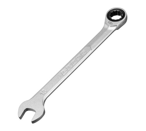 Ключ комбинированный трещоточный, 13 мм, количество зубьев 100 Gross Ключ комбинированный трещоточный, 13 мм, количество зубьев 100 Gross