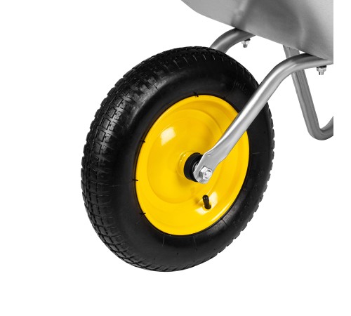 Тачка садовая, грузоподъемность 90 кг, оцинк. рама, объем 65 л// Сибртех