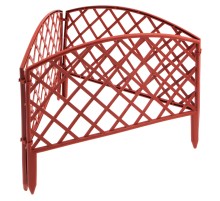 Забор декоративный "Сетка", 24 х 320 см, терракот, Palisad