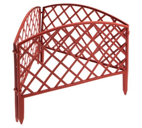 Забор декоративный "Сетка", 24 х 320 см, терракот, Palisad