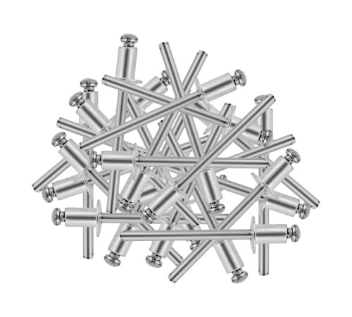 Заклепки алюминиевые, 5/32"-1/4", 4 x 6 мм, 50 шт Denzel