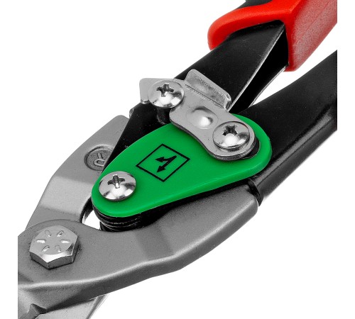 Ножницы по металлу, 250 мм, правый рез, сталь CRMO, двухкомпонентные рукоятки, PRO Matrix