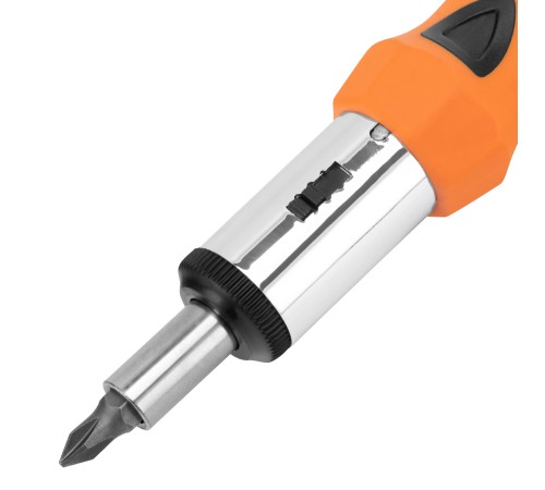 Отвертка реверсивная, биты, головки торцевые, 14 шт, Sparta