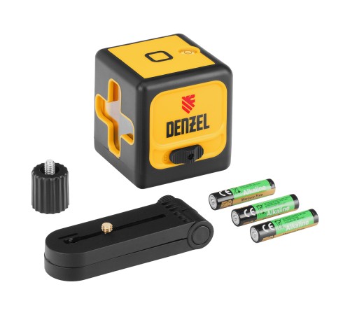 Лазерный уровень DQB, 30 м, зеленый луч, батарейки, сумка Denzel