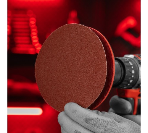 Круг абразивный на ворсовой подложке под 