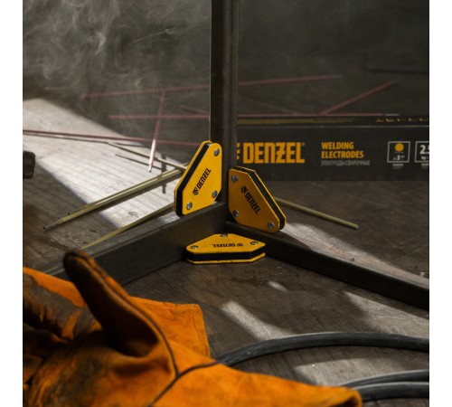 Набор из 4 магнитных фиксаторов для сварочных работ Denzel