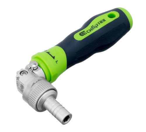 Отвертки реверсивные с набором бит, торцевых головок, 61 предмет, CrV Сибртех