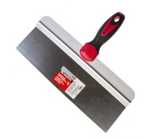 Шпатель фасадный из нержавеющей стали, 350 мм, двухкомпонентная ручка, широкое полотно Matrix