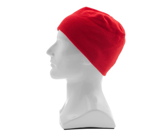 Шапка из флиса для взрослых, размер 58-59, красная Сибртех