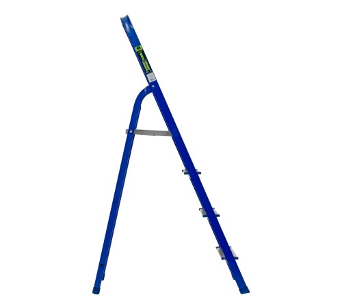 Стремянка, 4 ступени, стальной профиль, алюминиевые ступени Сибртех