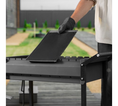 Коптильня двухъярусная 500 x 270 x 175 мм, 0.8 мм, с поддоном, на ножках, Camping Palisad Коптильня двухъярусная 500 x 270 x 175 мм, 0.8 мм, с поддоном, на ножках, Camping Palisad