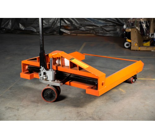 Тележка гидравлическая 2500 кг 1150х1150 мм TOR ZT для рулонов (полиуретановые колеса) уценка