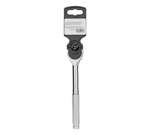 Ключ-трещотка 3/8", 45 зубьев, цельнометаллический, с быстрым сбросом, CrV, хром Сибртех