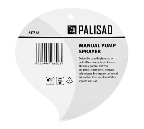 Опрыскиватель 1 л, ручной, с насосом Palisad Опрыскиватель 1 л, ручной, с насосом Palisad