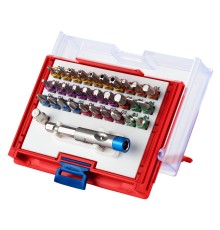 Набор вставок (бит) 1/4", PH, PZ, Hex, Torx, Slotted, 32 предмета МАСТАК 058-10032C Набор вставок (бит) 1/4", PH, PZ, Hex, Torx, Slotted, 32 предмета МАСТАК 058-10032C