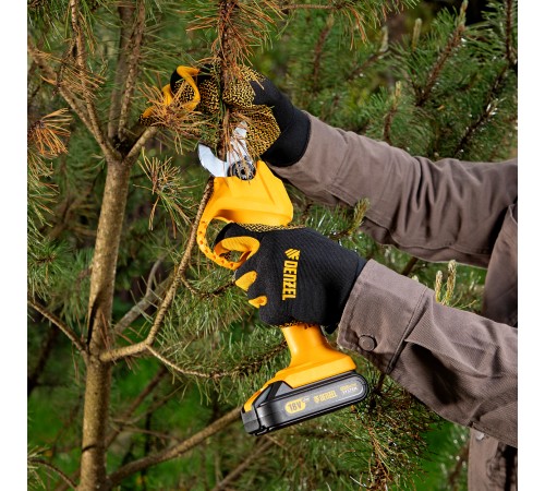 Перчатки универсальные, силиконовое нанесение, размер 10// Denzel