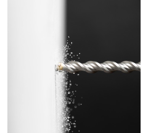 Бур по бетону, двойная спираль, три пылеотводящие кромки, 16 x 210 мм DENZEL