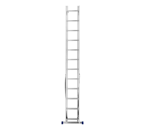 Лестница, 2 х 12 ступеней, алюминиевая, двухсекционная, Сибртех