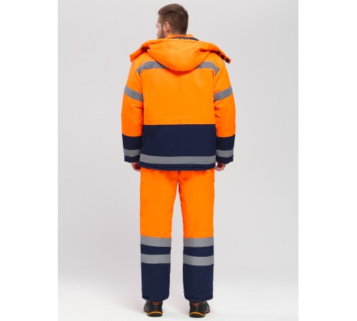 Костюм зимний Дорожник-Ультра (тк.Смесовая,210) п/к, оранжевый/т.синий Костюм зимний Дорожник-Ультра (тк.Смесовая,210) п/к, оранжевый/т.синий