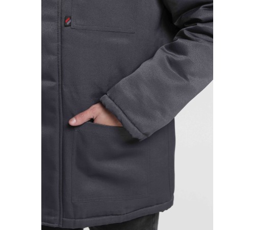 Куртка зимняя Бригада NEW (тк.Смесовая,210), т.серый/красный Куртка зимняя Бригада NEW (тк.Смесовая,210), т.серый/красный