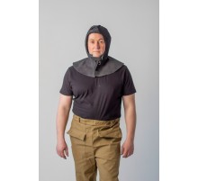 Подшлемник спилковый утепленный, черный Подшлемник спилковый утепленный, черный