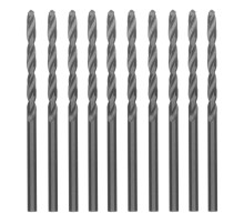Сверло по металлу, 3 мм, полированное, HSS, 10 шт, цилиндрический хвостовик Matrix
