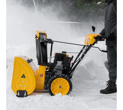 Бензиновая снегоуборочная машина SBM 610S PRO, 212 cc, электростартер, фара, обогрев Denzel Бензиновая снегоуборочная машина SBM 610S PRO, 212 cc, электростартер, фара, обогрев Denzel