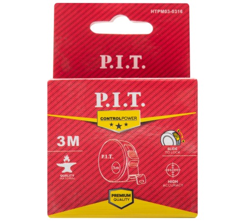 Рулетка с фиксатором P.I.T. CONTROL HTPM03-0316