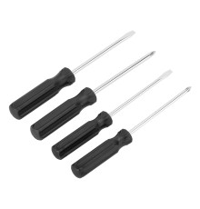 Набор отверток 4 шт, SL5 x 100.6 x 100, PH1 x 100, 2 x 100, углеродистая сталь, пластиковая рукоятка Sparta