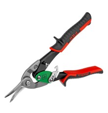 Ножницы по металлу, 250 мм, правый рез, сталь CRMO, двухкомпонентные рукоятки, PRO Matrix