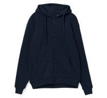 Толстовка на молнии с капюшоном Siverga Heavy 2.0, темно-синий