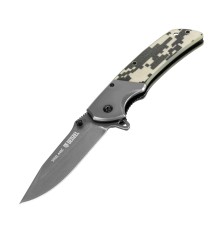 Нож складной, многоцелевой, системы Liner-Lock, с накладкой G10 на классической рукоятке Denzel Нож складной, многоцелевой, системы Liner-Lock, с накладкой G10 на классической рукоятке Denzel