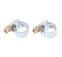 Хомуты металлические, Стандартное болтовое крепление 12-20 мм, 2 шт, ширина 9 мм Сибртех