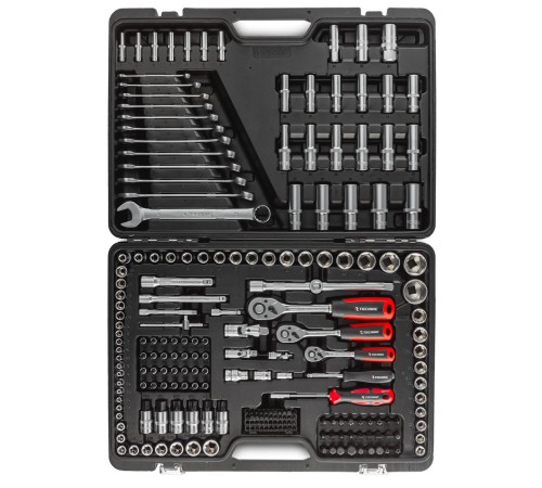 RUNTEC RT-HT216T Набор ручных инструментов RUNTEC TECHNIC 216 предметов 1/2", 3/8", 1/4"