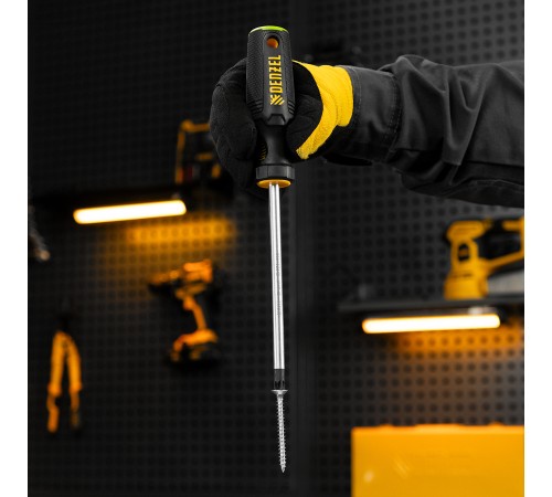 Отвертка, PZ3x150 мм, S2, 3к рукоятка Denzel