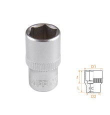 Головка торцевая стандартная шестигранная 1/4", 10 мм AFFIX AF00020010