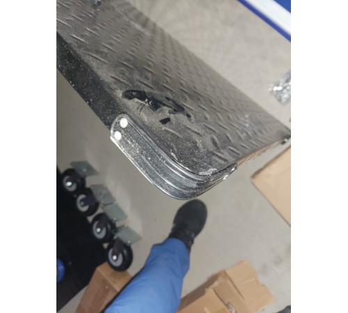 Тележка платформенная 950 кг TOR PH950 (1100х780) со складной ручкой (резиновые колеса 150 мм)