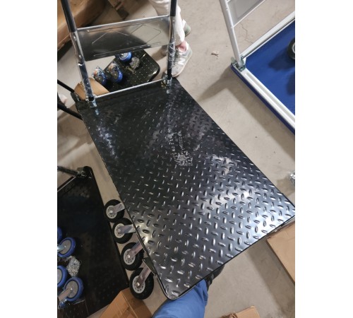 Тележка платформенная 950 кг TOR PH950 (1100х780) со складной ручкой (резиновые колеса 150 мм)