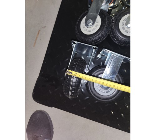 Тележка платформенная 950 кг TOR PH950 (1100х780) со складной ручкой (резиновые колеса 150 мм)