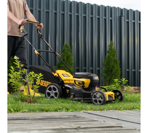 Газонокосилка аккумуляторная бесщет. DLM-460, 460 мм, травосб. 65 л., Li-Ion, 40 В Denzel