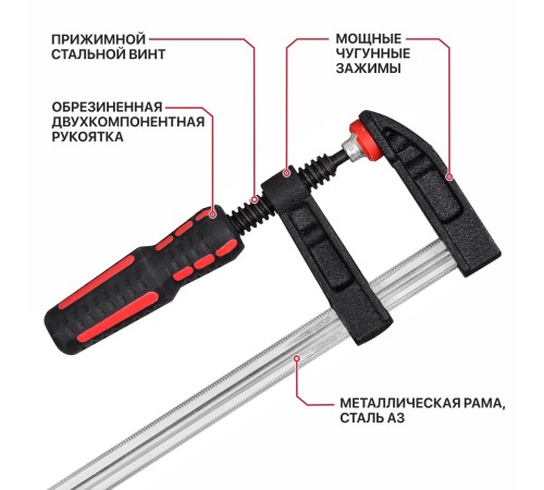 Струбцина винтовая P.I.T. ADVANCE HCLF01-0250