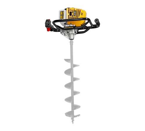 Мотобур DX-52, объём двигателя 52 см3, соединение 20 мм, без шнека Denzel